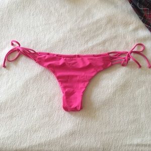 Issa De’mar Pink Tie Side Bikini Bottoms Size L
